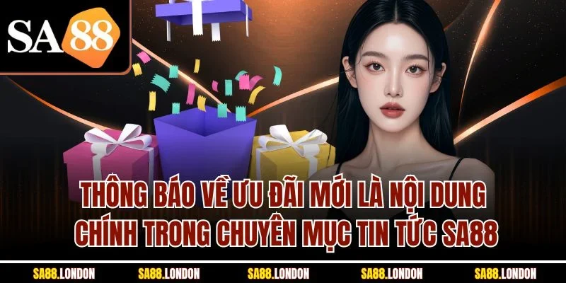 Thông báo về ưu đãi mới là nội dung chính trong chuyên mục tin tức SA88